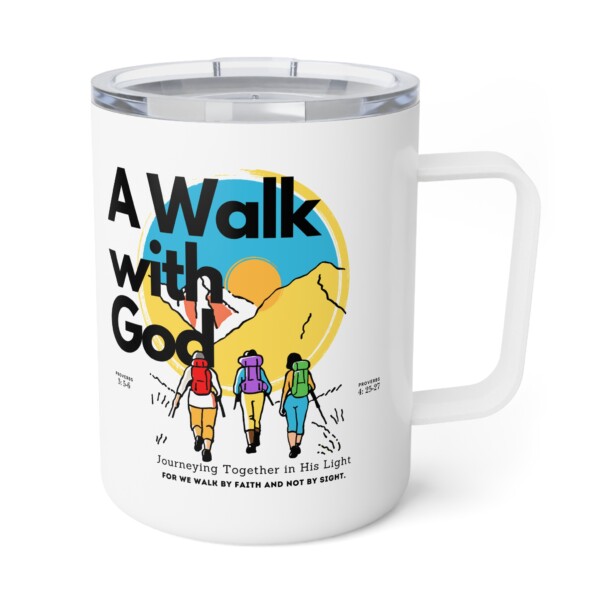 Inspirational Insulated Coffee Mug - 10oz Adventure Design - Image 4