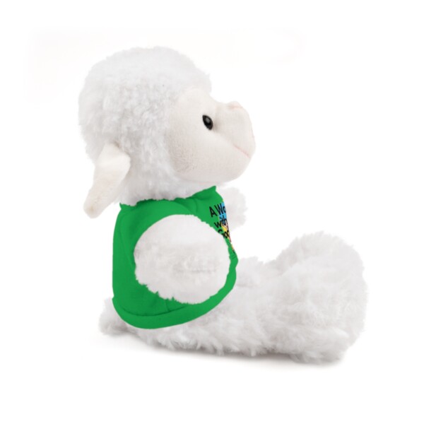 Cuddly Sheep Plush Toy - 'A Walk with God' Tee - Image 2