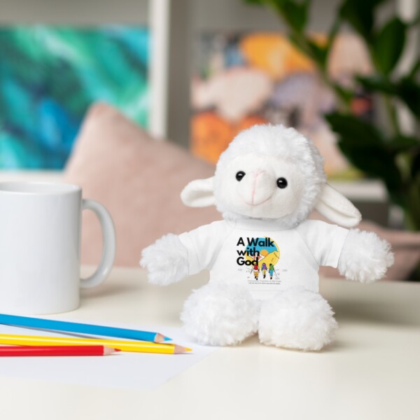 Cuddly Sheep Plush Toy - 'A Walk with God' Tee - Image 15