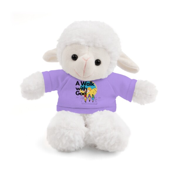 Cuddly Sheep Plush Toy - 'A Walk with God' Tee - Image 4