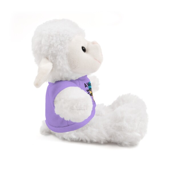 Cuddly Sheep Plush Toy - 'A Walk with God' Tee - Image 5