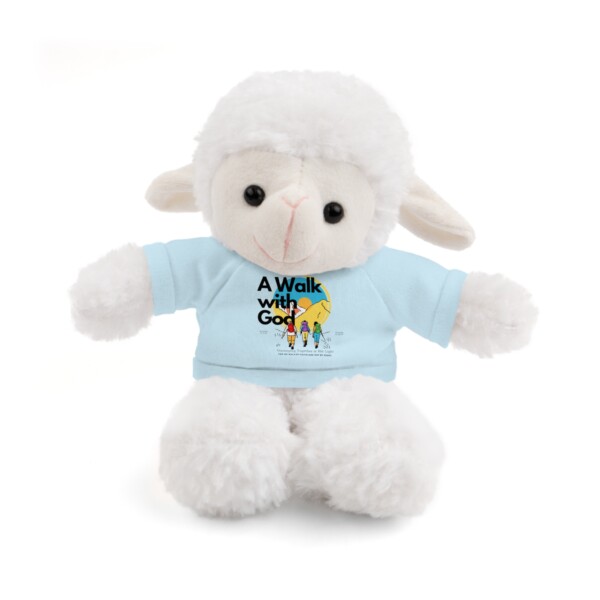 Cuddly Sheep Plush Toy - 'A Walk with God' Tee - Image 7