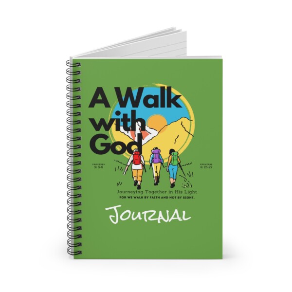 A Walk with God Inspirational Spiral Notebook – Ruled Journal for Faith and Reflection - Image 2