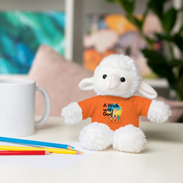 Cuddly Sheep Plush Toy - 'A Walk with God' Tee - Image 12